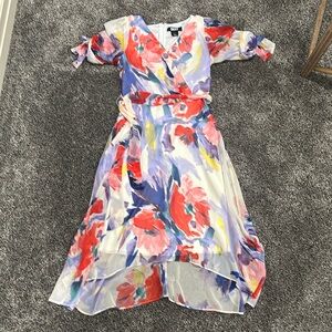 DKNY Floral Wrap Dress